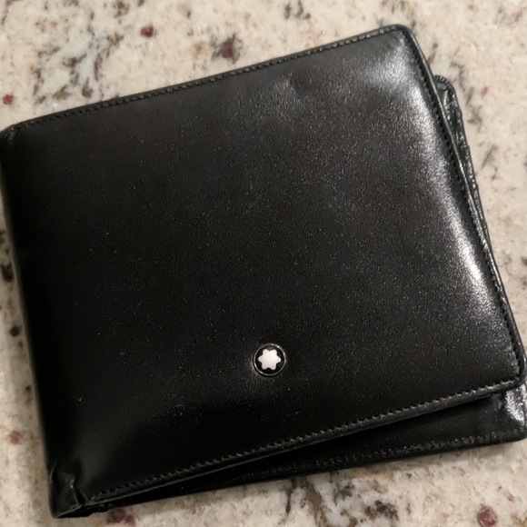 Mont Blanc Other - AUTHENTIC Montblanc Black Leather Wallet